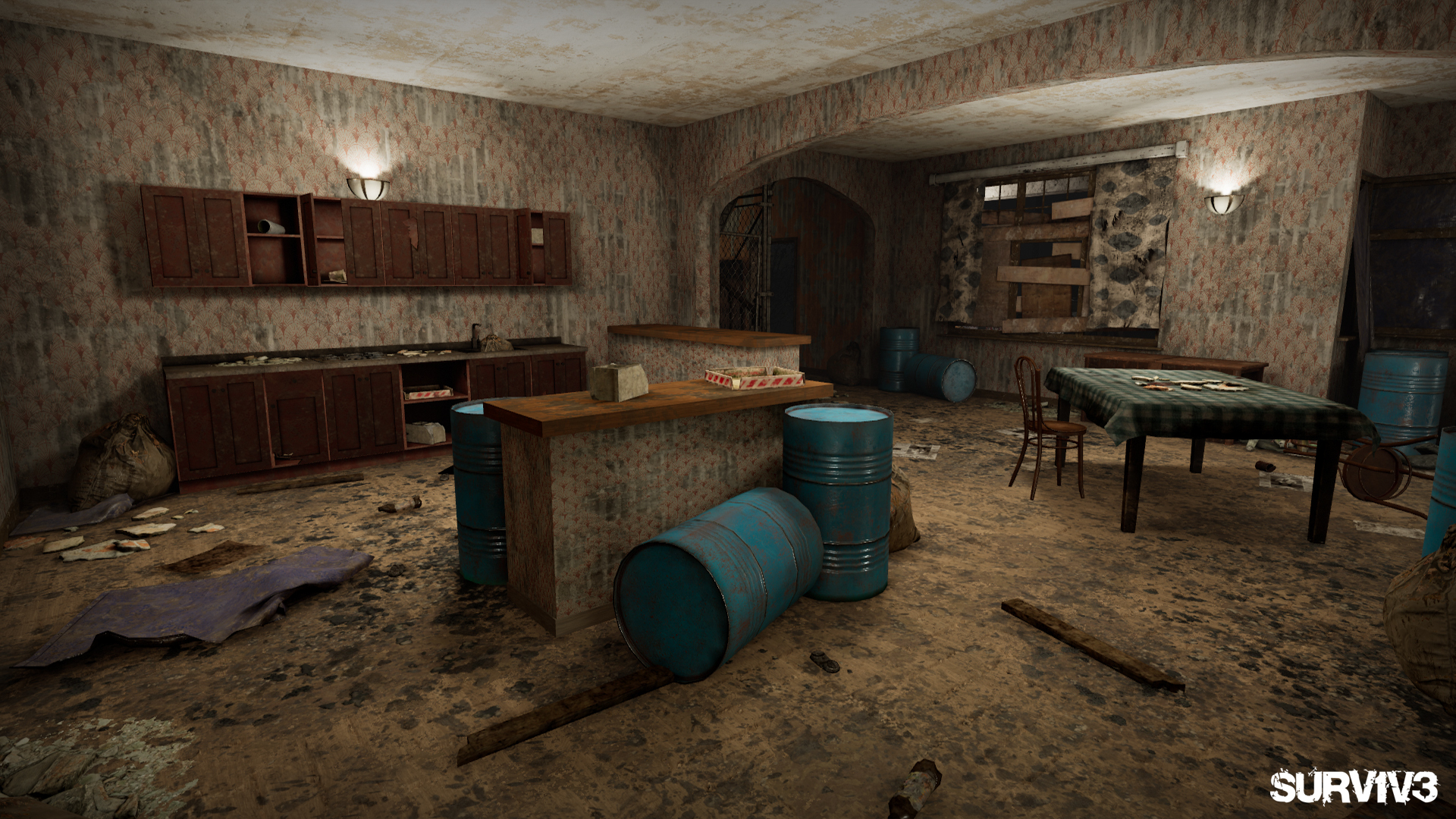 VR-игра про зомби SURV1V3