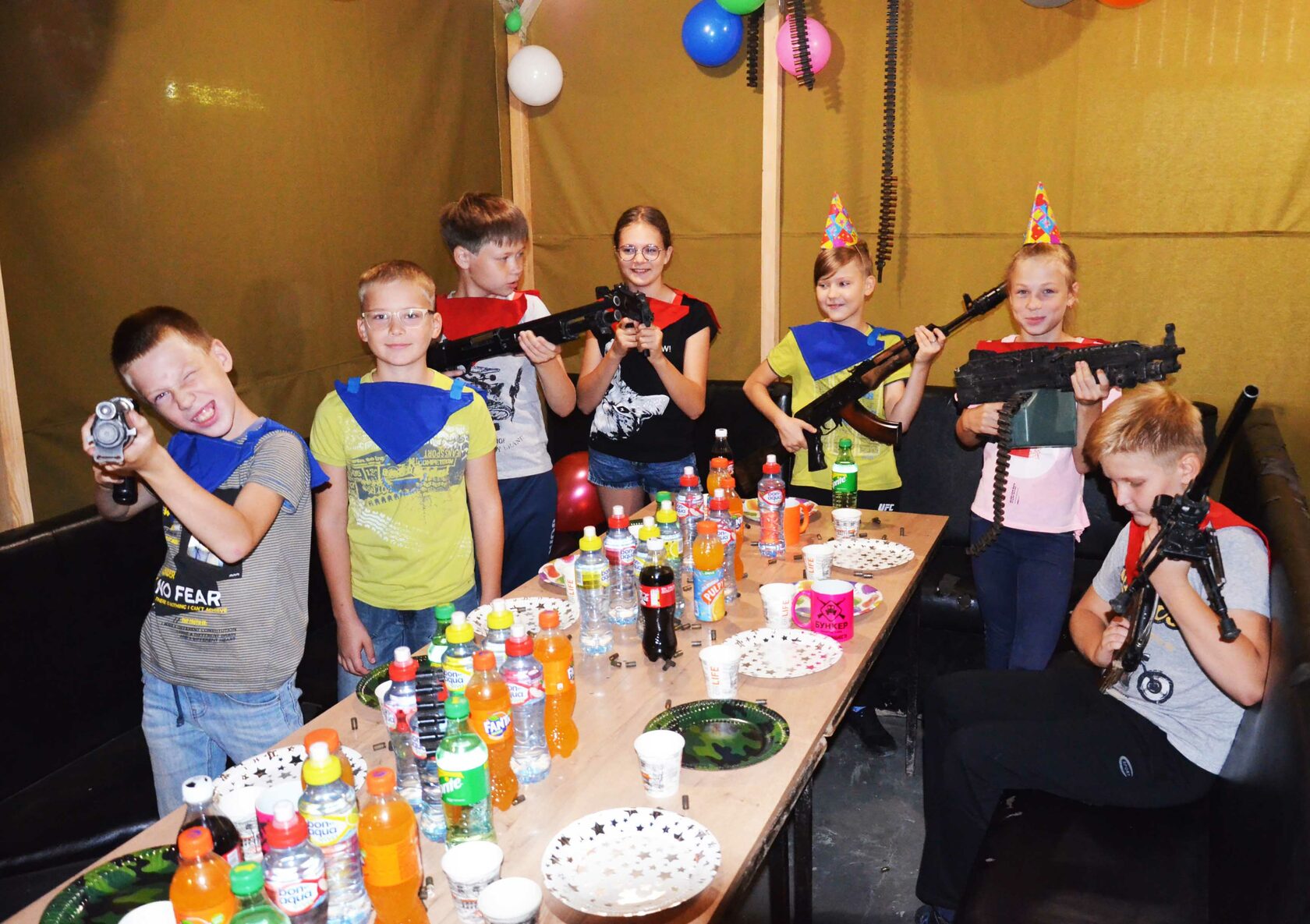 Детский день рождения в Лазертаг или пейнтбол