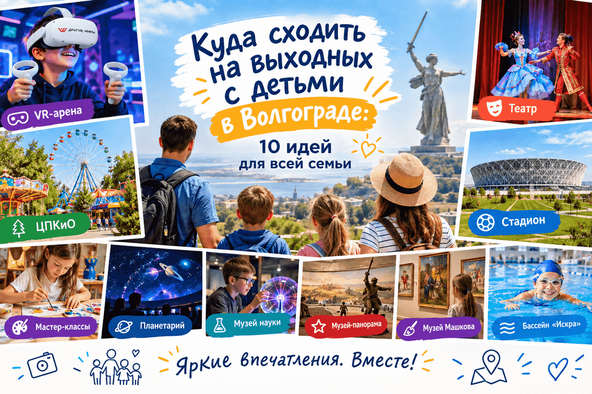 Куда сходить на выходных с детьми в Волгограде